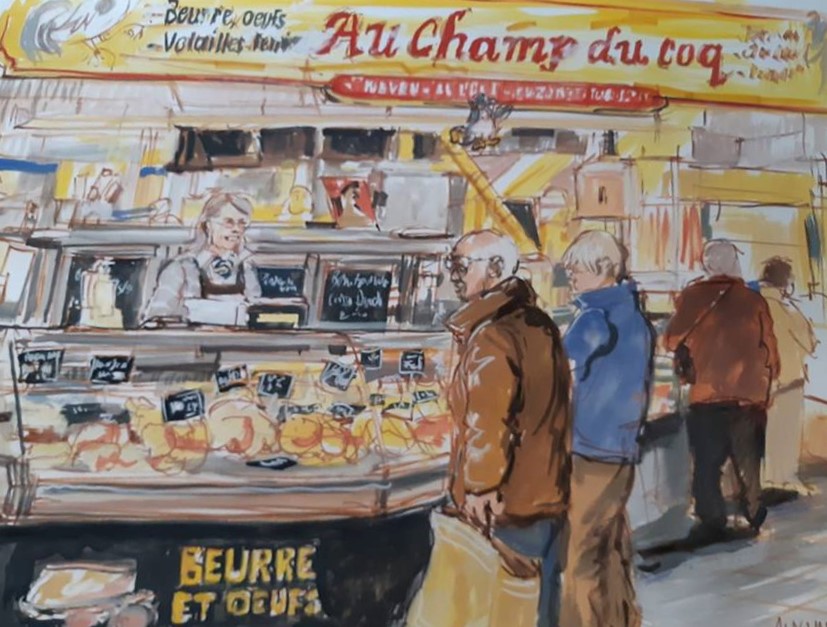 Peinture boutique - Dessin